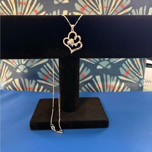 ❤️White Gold Heart Chain & Pendant